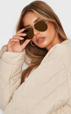 PrettyLittleThing Aviator Sunglasses*Mirrored Lens Aviator Sunglasses