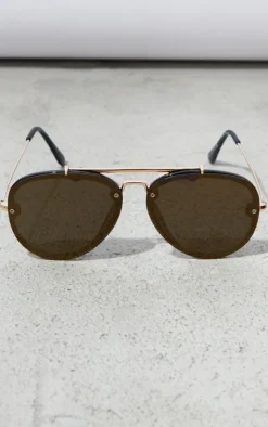 PrettyLittleThing Aviator Sunglasses*Mirrored Lens Aviator Sunglasses