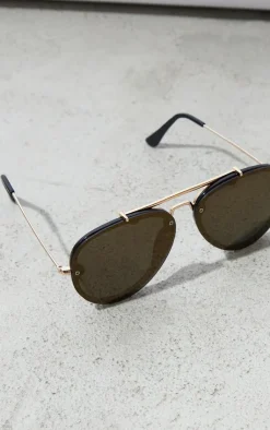 PrettyLittleThing Aviator Sunglasses*Mirrored Lens Aviator Sunglasses
