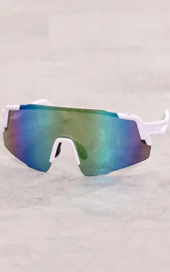 PrettyLittleThing Visor Sunglasses*Mirrored Lens Shield Sporty Visor Sunglasses