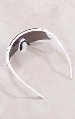 PrettyLittleThing Visor Sunglasses*Mirrored Lens Shield Sporty Visor Sunglasses