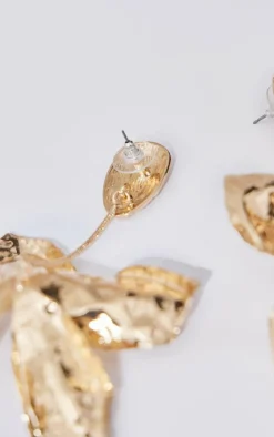PrettyLittleThing Statement Earrings*Molten Flower Drop Statement Earrings
