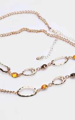 PrettyLittleThing Body Jewelry*Molten Jewel Belly Chain