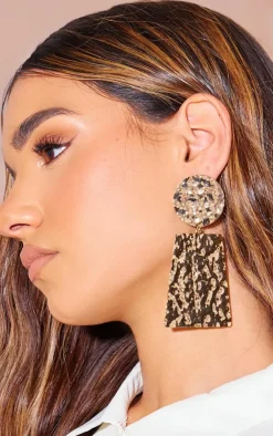 PrettyLittleThing Statement Earrings*Molten Oversized Abstract Statement Stud Earrings