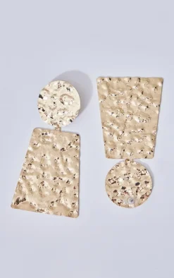PrettyLittleThing Statement Earrings*Molten Oversized Abstract Statement Stud Earrings