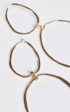 PrettyLittleThing Statement Earrings*Molten Oversized Abstract Statement Earrings