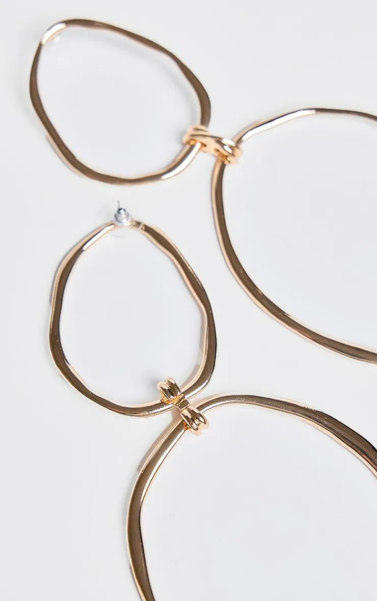 PrettyLittleThing Statement Earrings*Molten Oversized Abstract Statement Earrings
