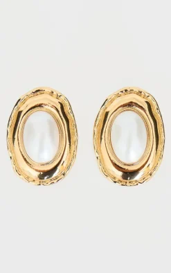 PrettyLittleThing Earrings*Molten Oversized Pearl Detail Stud Earrings