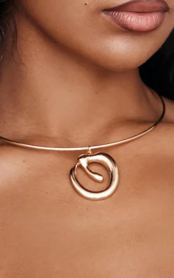 PrettyLittleThing Necklaces*Molten Swirl Band Choker