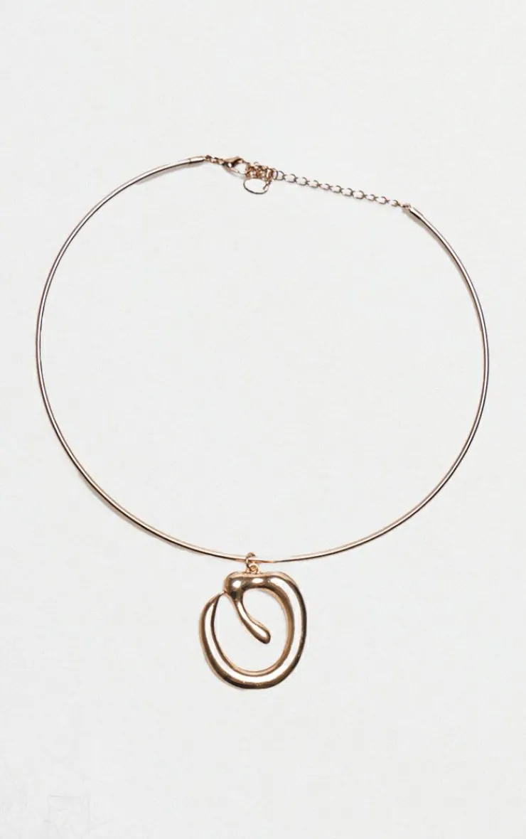 PrettyLittleThing Necklaces*Molten Swirl Band Choker
