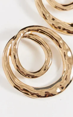 PrettyLittleThing Hoop Earrings*Molten Swirl Round Statement Earrings