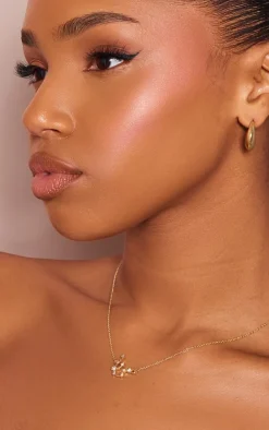 PrettyLittleThing Necklaces*Gold Plated Celestial Necklace