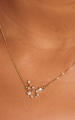 PrettyLittleThing Necklaces*Gold Plated Celestial Necklace
