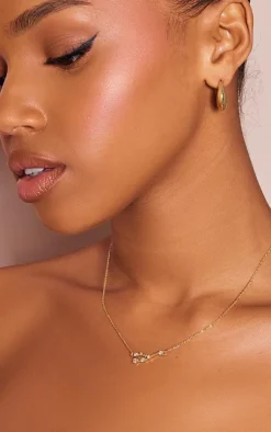 PrettyLittleThing Necklaces*Gold Plated Celestial Necklace