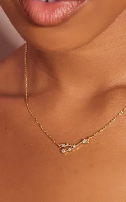 PrettyLittleThing Necklaces*Gold Plated Celestial Necklace