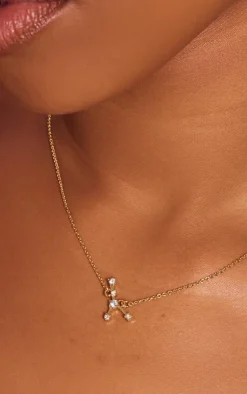 PrettyLittleThing Necklaces*Gold Plated Celestial Necklace