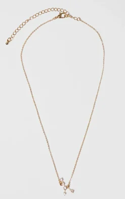 PrettyLittleThing Necklaces*Gold Plated Celestial Necklace