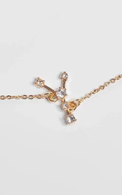 PrettyLittleThing Necklaces*Gold Plated Celestial Necklace