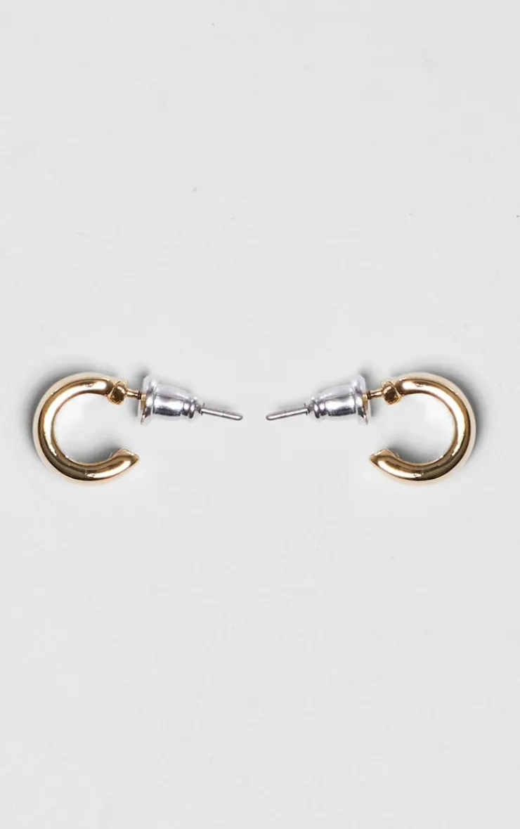 PrettyLittleThing Hoop Earrings*Plated Chunky Hoop Earrings