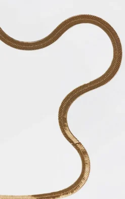 PrettyLittleThing Necklaces*Plated Snake Necklace