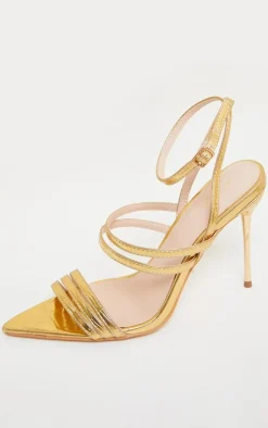 PrettyLittleThing High Heels*Point Toe Pin Heels Double Strap Heels Sandals