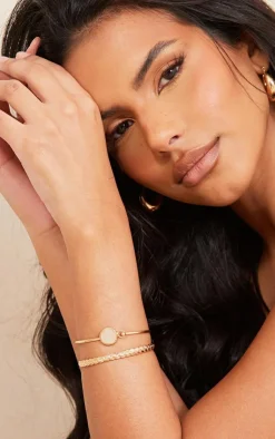 PrettyLittleThing Bracelets*Precious Stone Bangle Multipack