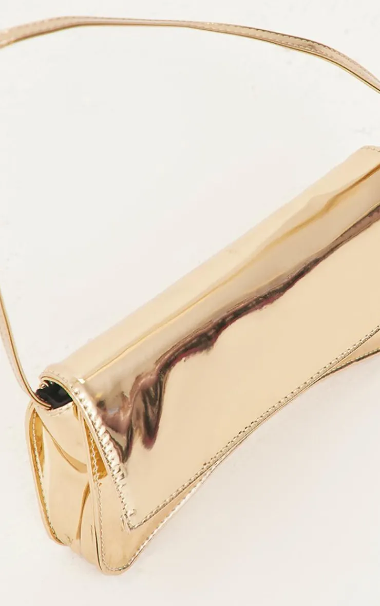 PrettyLittleThing Shoulder Bags*PU Flap Over Baguette Shoulder Bag
