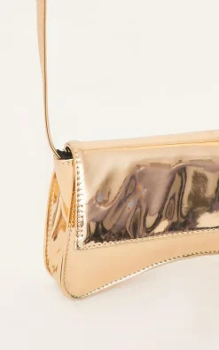 PrettyLittleThing Shoulder Bags*PU Flap Over Baguette Shoulder Bag