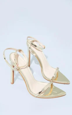 PrettyLittleThing High Heels*PU Point Toe Barely There Strap High Heeled Sandals
