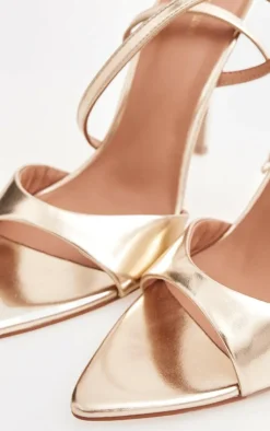 PrettyLittleThing High Heels*PU Point Toe High Stiletto Heeled Sandals