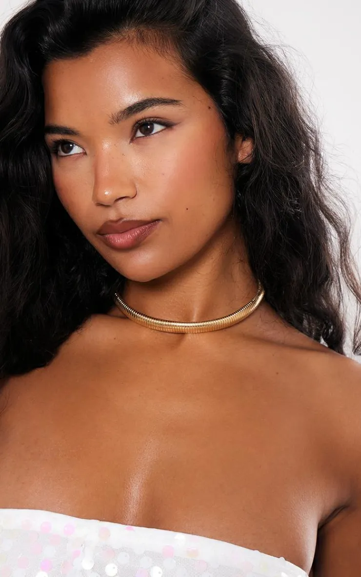 PrettyLittleThing Necklaces*Rib Stretch Choker