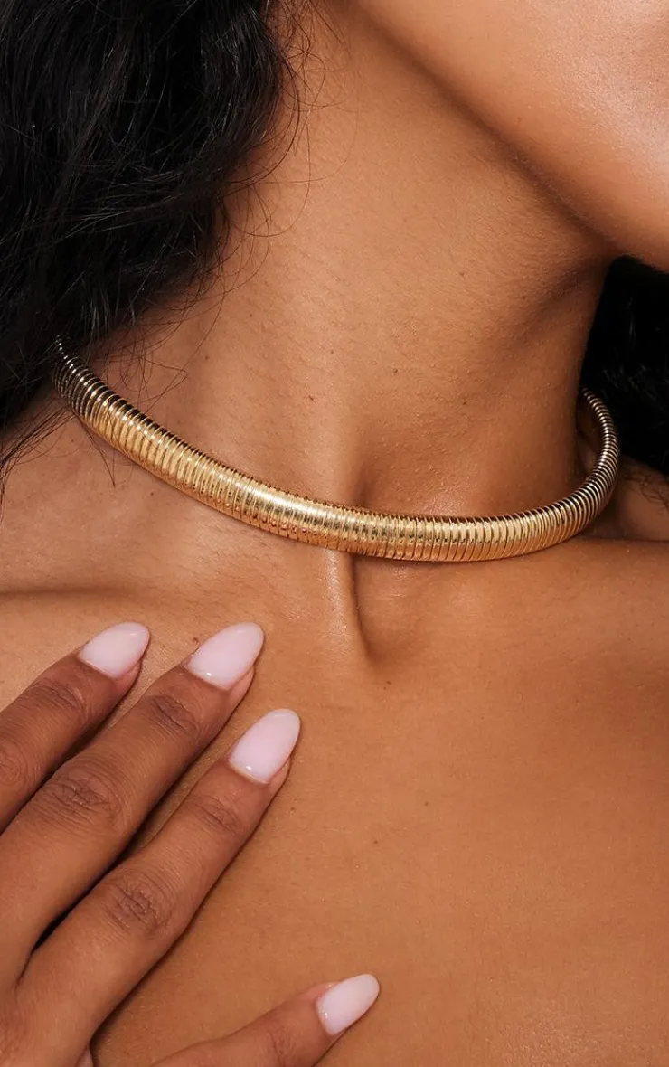 PrettyLittleThing Necklaces*Rib Stretch Choker