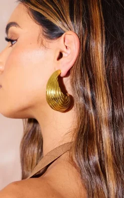 PrettyLittleThing Statement Earrings*Ridge Oversized Tear Drop Statement Earrings