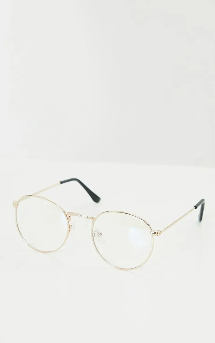 PrettyLittleThing Sunglasses*Round Frame Blue Light Readers