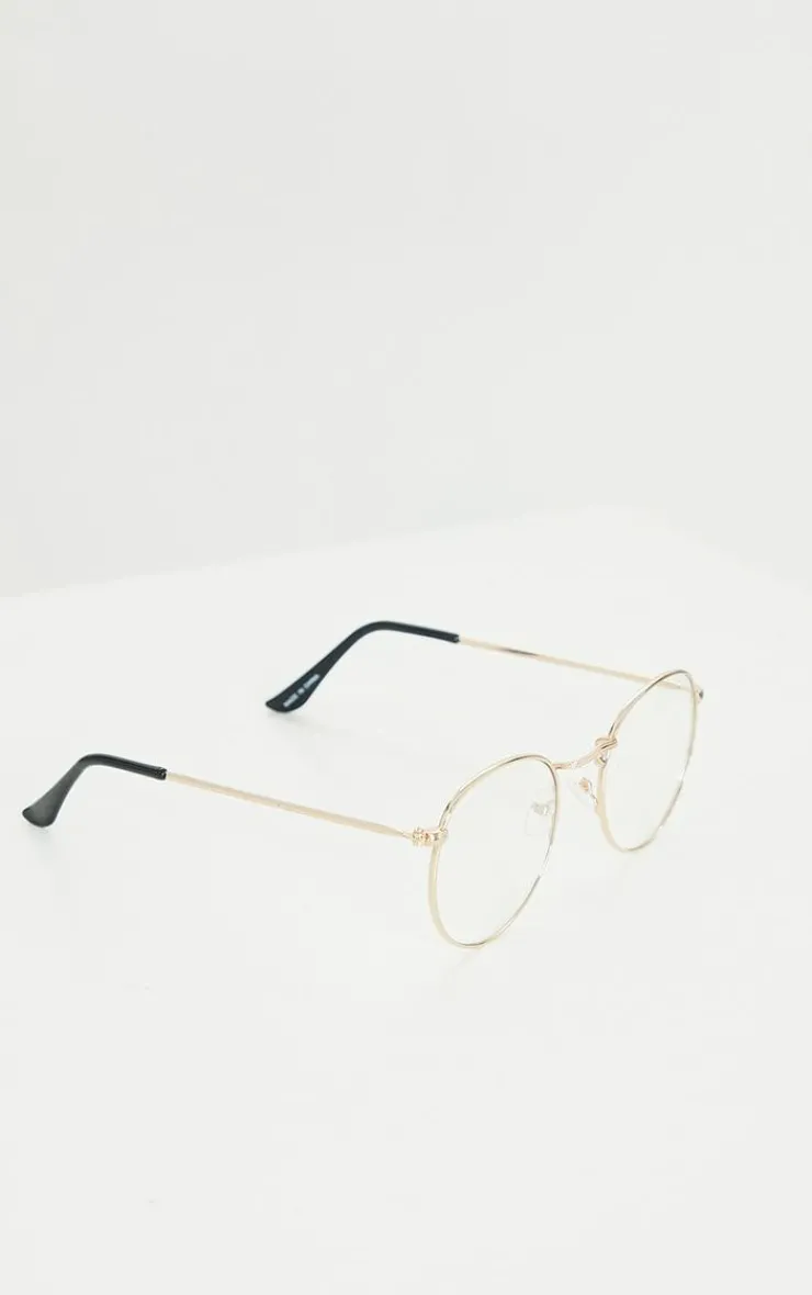 PrettyLittleThing Sunglasses*Round Frame Blue Light Readers
