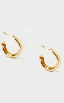 PrettyLittleThing Hoop Earrings*Small Chunky Tubular Hoop Earrings