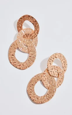 PrettyLittleThing Statement Earrings*Textured Link Drop Statement Earrings