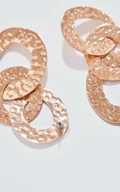 PrettyLittleThing Statement Earrings*Textured Link Drop Statement Earrings