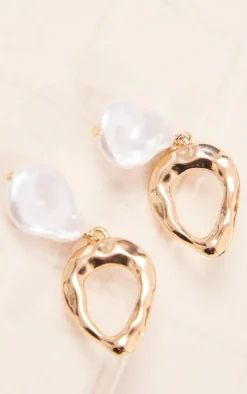 PrettyLittleThing Statement Earrings*Textured Pearl Drop Statement Earrings