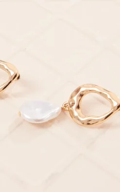 PrettyLittleThing Statement Earrings*Textured Pearl Drop Statement Earrings