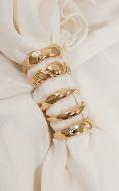 PrettyLittleThing Rings*Textured Ring Multi-pack