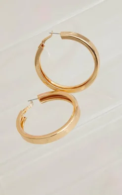 PrettyLittleThing Hoop Earrings*Thick Chunky Statement Hoop Earrings
