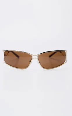 PrettyLittleThing Sunglasses*Trim Frame Visor Sunglasses