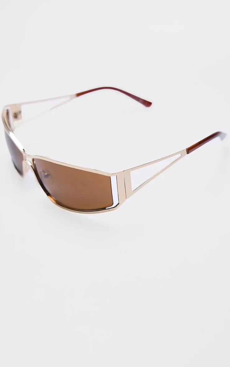 PrettyLittleThing Sunglasses*Trim Frame Visor Sunglasses