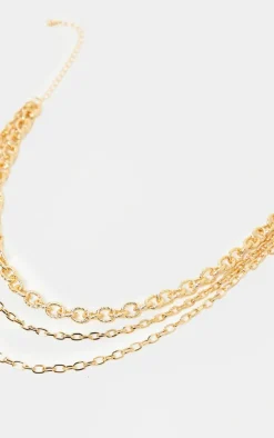 PrettyLittleThing Necklaces*Triple Chain Short Necklace