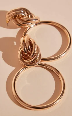 PrettyLittleThing Hoop Earrings*Twist Knot Statement Earrings