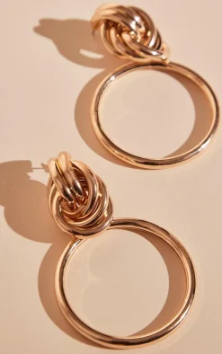PrettyLittleThing Hoop Earrings*Twist Knot Statement Earrings