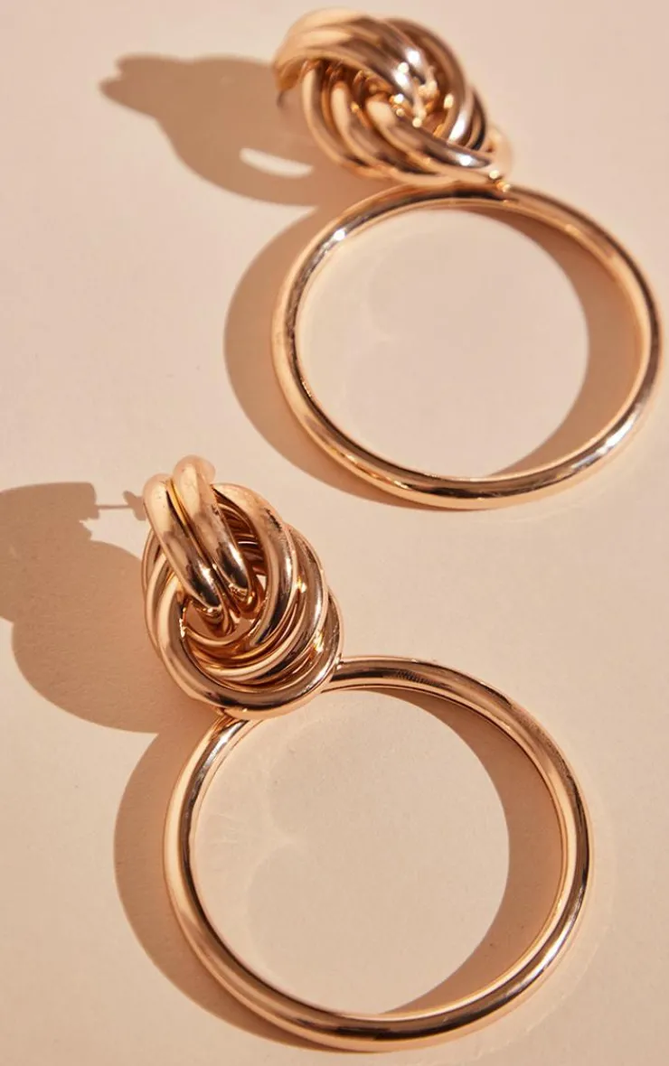 PrettyLittleThing Hoop Earrings*Twist Knot Statement Earrings
