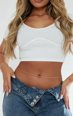 PrettyLittleThing Body Jewelry*Twist Rope Belly Chain