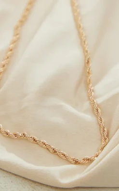 PrettyLittleThing Body Jewelry*Twist Rope Belly Chain